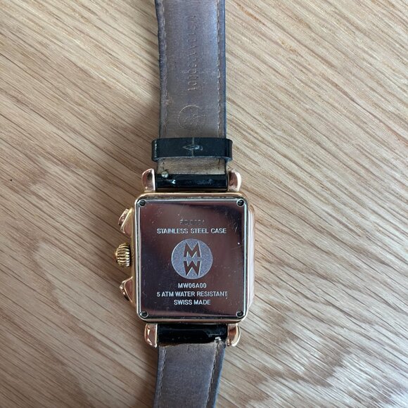 Michele Deco Watch Rose Gold